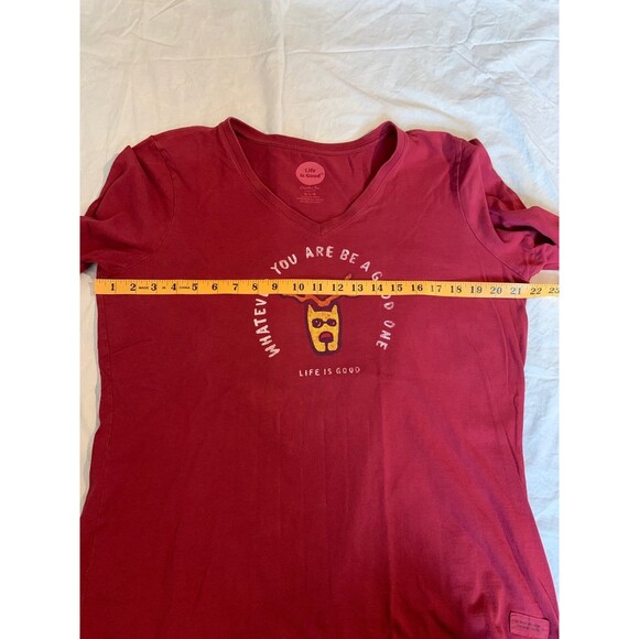 Life is Good Whatever You Are Be a Good One Vneck TShirt - Picture 8 of 9
